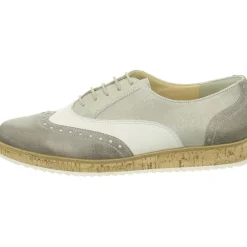 Freizeit Schnürer grau smoke/sabbia metall Brush/Samt