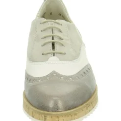 Freizeit Schnürer grau smoke/sabbia metall Brush/Samt