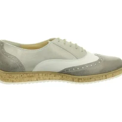 Freizeit Schnürer grau smoke/sabbia metall Brush/Samt