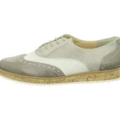 Freizeit Schnürer grau smoke/sabbia metall Brush/Samt