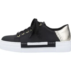 Freizeit Schnürer schwarz FSK Damen Halbschuhe