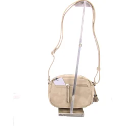 Handtaschen beige vorne /kariert/gemustert