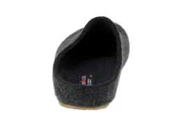Hausschuhe grau Michel-graphit Filz/Leder