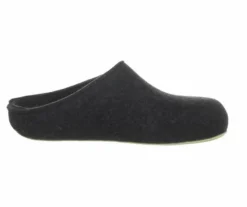 Hausschuhe grau Michel-graphit Filz/Leder