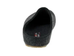 Hausschuhe grau Michel-graphit Filz/Leder