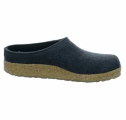 Hausschuhe grau Torben-graphit Filz/Leder