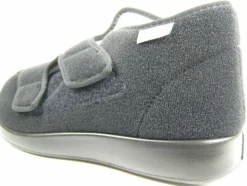 Hausschuhe schwarz Genua schwarz PA-Velour