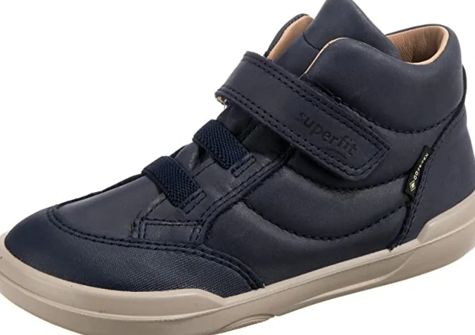 Jungen Halbschuhe blau Stiefelette Leder SUPERFREE