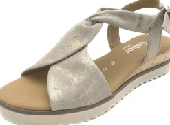 Keilsandalen beige