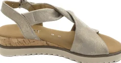 Keilsandalen beige