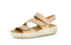 Klassische Sandalen beige caramel