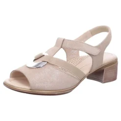 Klassische Sandalen beige