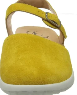 Klassische Sandalen gelb