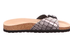 Klassische Sandalen schwarz Tieffußbett-bis30mm