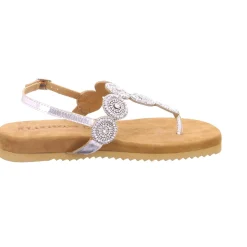 Klassische Sandalen silber