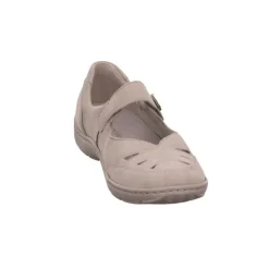 Klassische Slipper grau HENNI-Spangenschuh