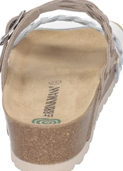 Komfort Sandalen weiss Pantolette