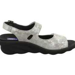 Pantoletten grau Scala taupe