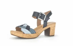 Plateau Sandalen blau