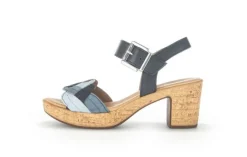 Plateau Sandalen blau