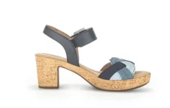 Plateau Sandalen blau