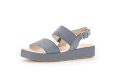 Plateau Sandalen blau