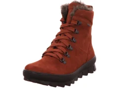 Schnür-Stiefeletten braun Stiefelette Leder NOVARA