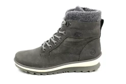 Schnür-Stiefeletten grau