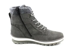 Schnür-Stiefeletten grau