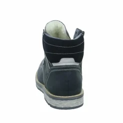 Schnür-Stiefeletten grau