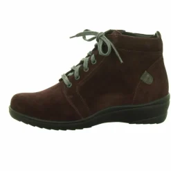 Schnür-Stiefeletten rot