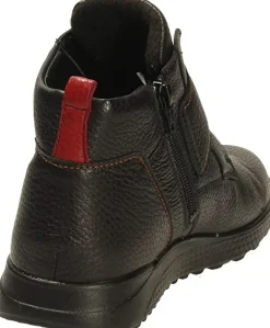 Schnür-Stiefeletten schwarz