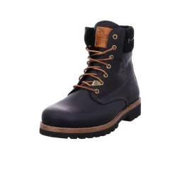 Schnür-Stiefeletten schwarz