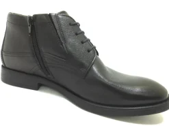 Schnür-Stiefeletten schwarz