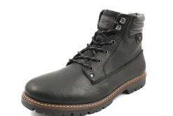 Schnür-Stiefeletten schwarz