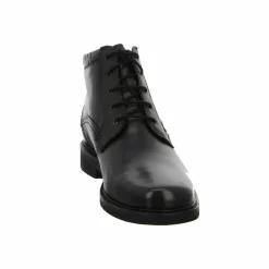 Schnür-Stiefeletten schwarz