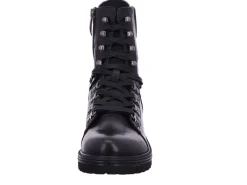 Schnür-Stiefeletten schwarz