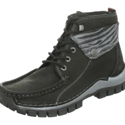 Schnür-Stiefeletten schwarz Up2