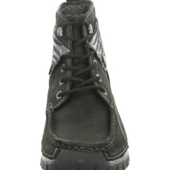 Schnür-Stiefeletten schwarz Up2