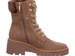 Stiefeletten braun Schnürstiefel Absatz Boot Damen Braun Ma
