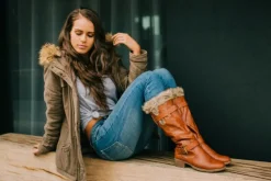 Stiefeletten braun Winterstiefel von LOVENESS